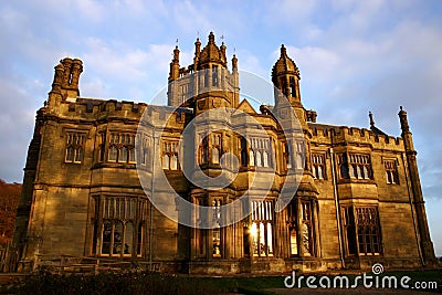 Margam Castle in Port Talbot Wales. Editorial Stock Photo