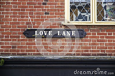 Old streetsign in the backstreets of Margate Stock Photo