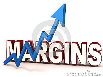 Margin rising Stock Photo