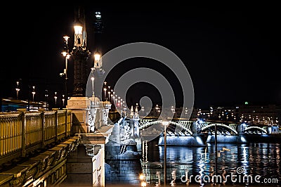 Margit bridge in Budapest Stock Photo