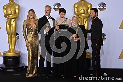 Margot Robbie & Damian Martin & Elka Wardega & Lesley Vanderwal & Jared Leto Editorial Stock Photo