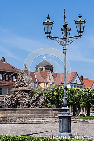 Margrave fountain Bayreuth Editorial Stock Photo