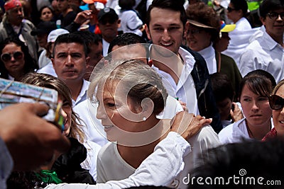 Maria Clemencia Rodrguez former first lady and wife Juan Manuel Santos Editorial Stock Photo