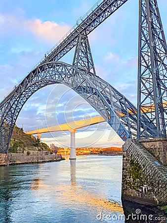 Maria Saint Joao bridge Porto Stock Photo