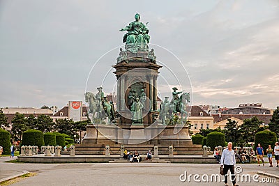 Maria Theresa Statue, Vienna Editorial Stock Photo