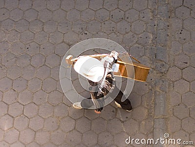 Mariachi from above Stock Photo