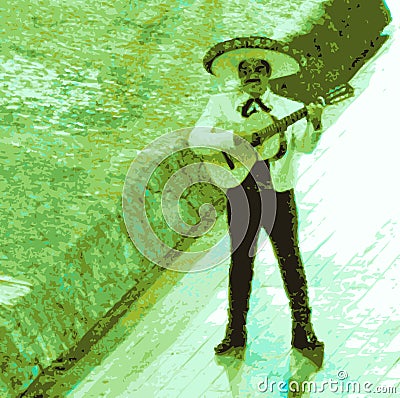 Mariachi, mexican musician Stock Photo