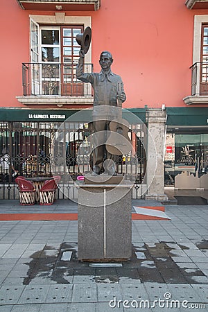 Mariachi statue Plaza Garibaldi in Mexico City Editorial Stock Photo