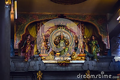 Mariamman Hindu temple or Chua Ba Mariamman in Ho Chi Minh city, Vietnam Editorial Stock Photo
