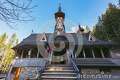 Marian Shrine in Wiktorowki Stock Photo