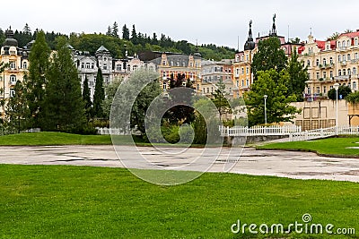 Townhouses and beauty of the surroundings Editorial Stock Photo