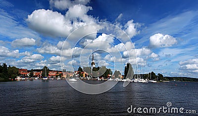 Mariefred town (Sweden) Stock Photo