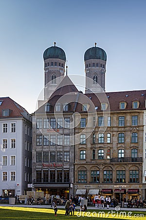 Marienhof in Munich, Germany, 2015 Editorial Stock Photo