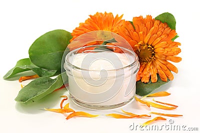 Marigold salve Stock Photo