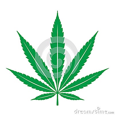 Marijuana cannabis leaf weed icon logo clip art illustration graphic Cartoon Illustration