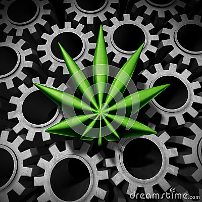 Marijuana Industry Cartoon Illustration