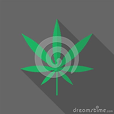 Marijuana leaf icon Vector Illustration