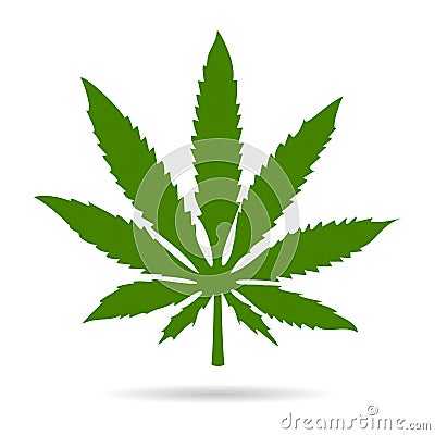 Marijuana leaf Vector Illustration