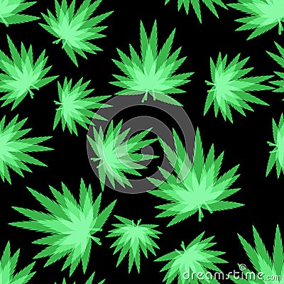 Marijuana seamless pattern vector. Vector Illustration