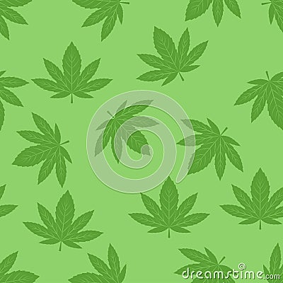 Marijuana seamless pattern vector. Vector Illustration