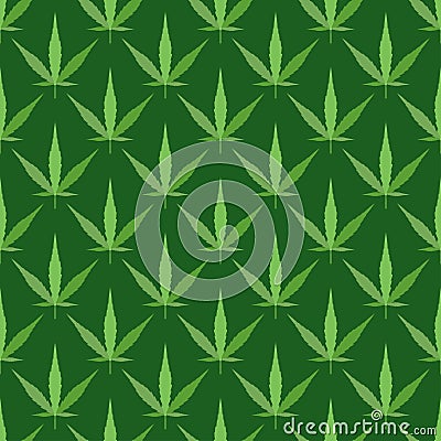 Marijuana seamless pattern vector. Vector Illustration