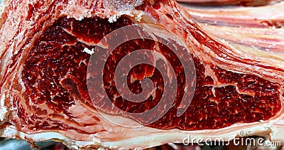 Marbled beef în Day ligh ready for hot grilling.t Stock Photo