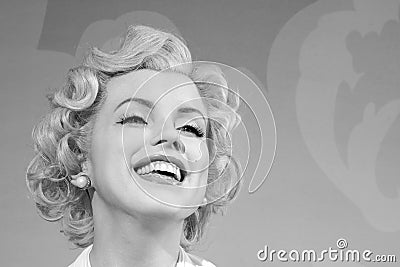 Marilyn monroe wax figure at madame tussauds in hong kong Editorial Stock Photo