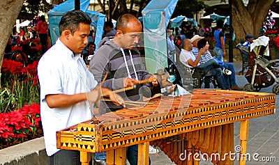 Marimba Players, Oaxaca, mexico Editorial Stock Photo