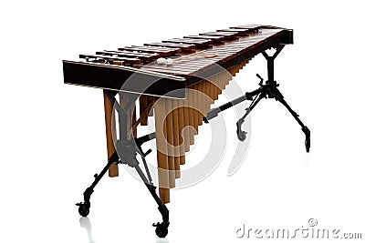 Marimba on White Stock Photo