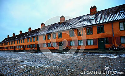 Marin's Houses in Copenhagen in Winter Stock Photo