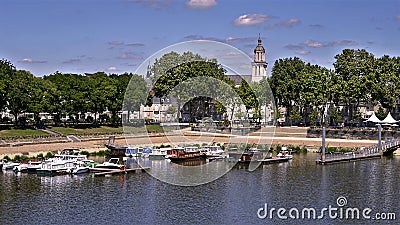 Marina at Angers in France Stock Photo