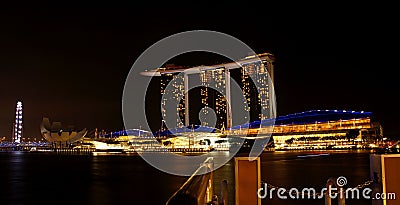 Marina Bay Sands Hotel 03 Editorial Stock Photo