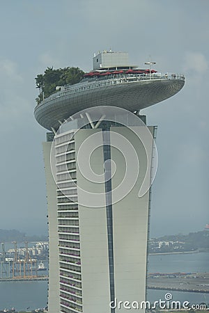 Marina Bay Sands, Skypark - Singapore Editorial Stock Photo