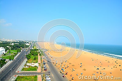 Marina Beach Stock Photo