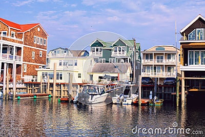 Marina in Cape May NJ US Editorial Stock Photo