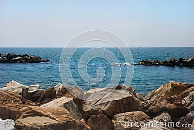 Marina-Di-Pisa beach, Thyrrenian sea, Tuscany, Italy Stock Photo