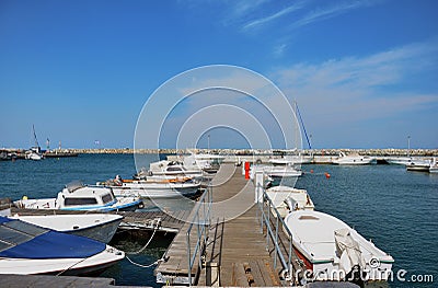 Marina docks Stock Photo