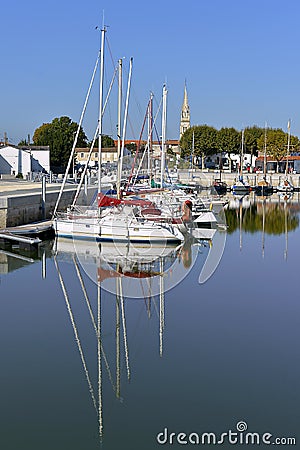 Marina of La Tremblade in France Editorial Stock Photo