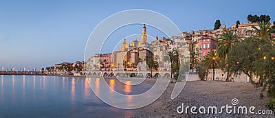 Marina of Menton, France Stock Photo