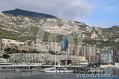 Marina in Monaco Editorial Stock Photo