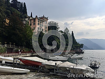 Varenna, Como lake Editorial Stock Photo