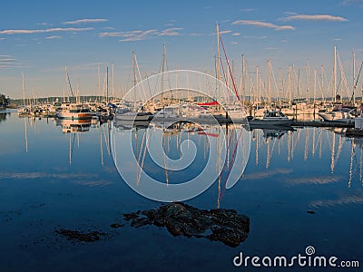 Marina in Sidney BC Editorial Stock Photo