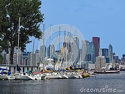 Marina at Toronto Island Park Editorial Stock Photo