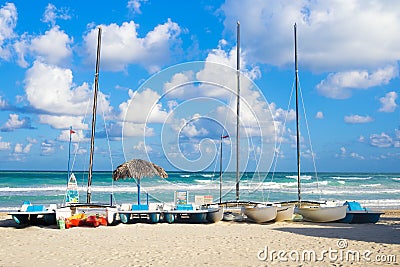 Marina at Varadero beach in Cuba Editorial Stock Photo