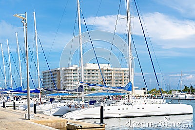 Marina at Varadero beach in Cuba Stock Photo