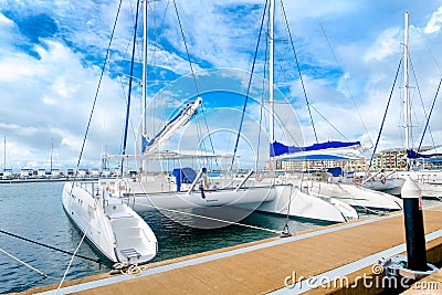 Marina at Varadero beach in Cuba Stock Photo