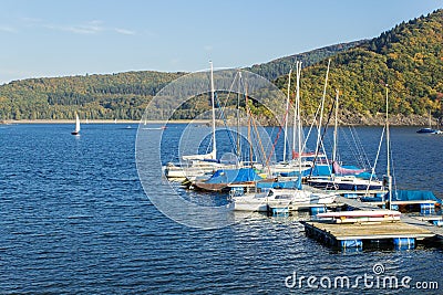 A marina of Woffelsbach Stock Photo