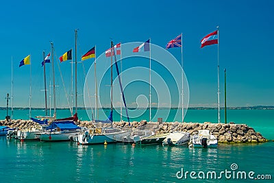 Marina for yachts Stock Photo