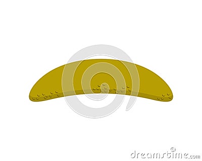 Marinated cucumber isolated. Pickled vegetables on white background Vector Illustration