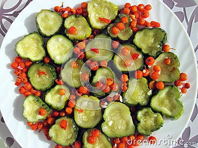 Marinated cucumbers Stock Photo